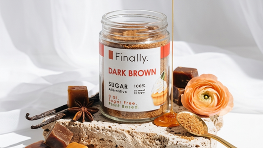 Finally. Dark Brown keto sugar alternative — moist, packable, and rich with caramelised depth for low-carb British baking
