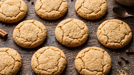 Keto gingerbread cookies made with almond flour and Finally. sugar alternatives