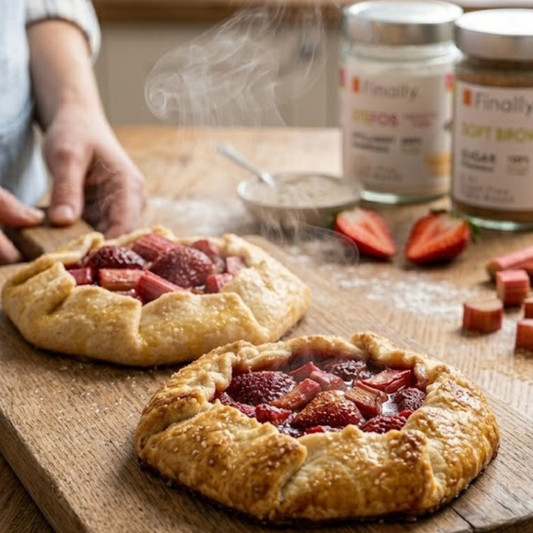 Finally, a Spring Treat That Loves Your Blood Sugar: Rhubarb & Strawberry Keto Galettes