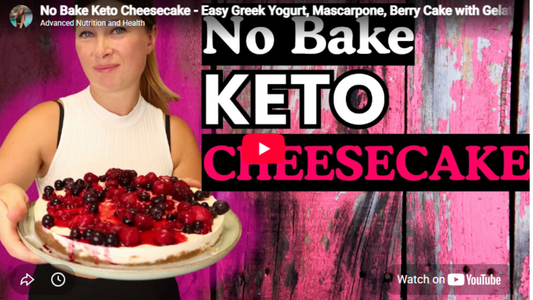 No-Bake Keto Greek Yogurt Berry Cheesecake