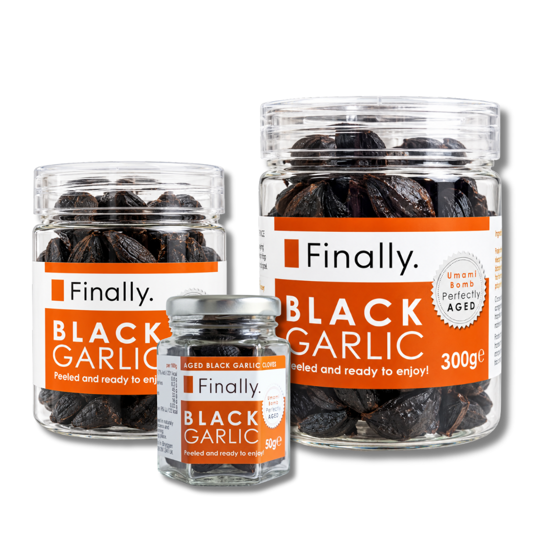 Finally. Black Garlic, peeled slow-aged black garlic cloves